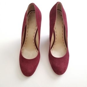 Nine west leather wedges